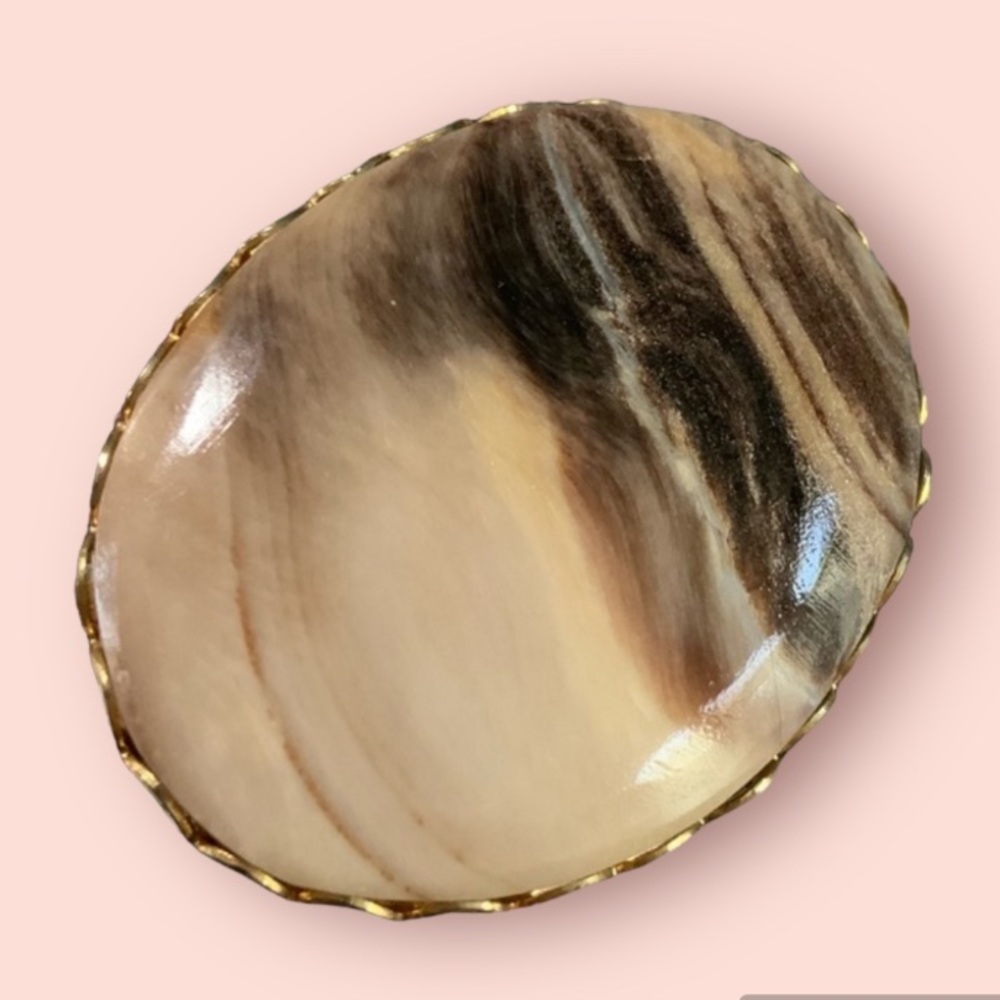 Antique Stone Brooch / Pin